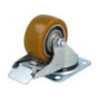 Pojezdové kolo Ø: 80mm W: 38mm H: 111mm otočné s brzdou 200kg