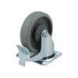 Pojezdové kolo Ø: 125mm W: 32mm H: 156mm otočné s brzdou 150kg