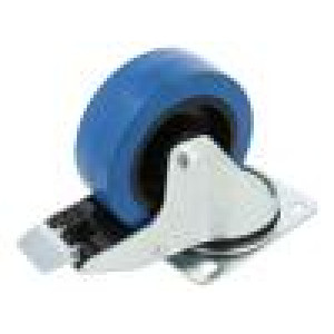 Pojezdové kolo Ø: 100mm W: 36mm H: 125mm otočné s brzdou 150kg