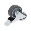 Pojezdové kolo Ø: 50mm W: 20mm H: 68mm otočné s brzdou 40kg