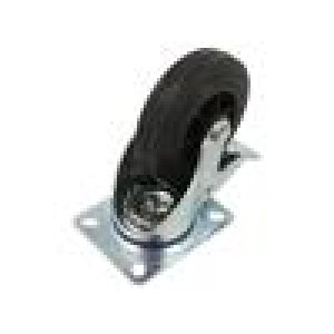 Pojezdové kolo Ø: 100mm W: 30mm H: 128mm otočné s brzdou 70kg