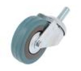Pojezdové kolo Ø: 75mm W: 21mm H: 100mm otočné,s trnem 45kg