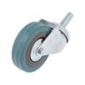 Pojezdové kolo Ø: 75mm W: 21mm H: 100mm otočné,s trnem 45kg