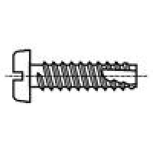 Vrut 2,2x6,5 Hlava: válcová plochá 0,6mm kalená ocel zinek