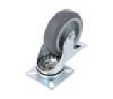 Pojezdové kolo Ø: 75mm W: 25mm H: 100mm otočné s brzdou 60kg