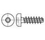 Vrut pro plasty 3x8 Hlava: válcová Torx® PLUS 10IP ocel zinek