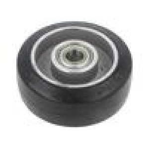 Pojezdové kolo Ø: 100mm W: 40mm 200kg Mat: elastická guma ALGE