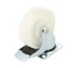 Pojezdové kolo Ø: 125mm W: 37mm H: 156mm otočné s brzdou 150kg
