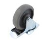 Pojezdové kolo Ø: 160mm W: 40mm H: 195mm otočné s brzdou 350kg