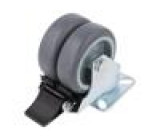 Pojezdové kolo Ø: 75mm W: 50mm H: 103mm dvoukanálová 100kg TPA