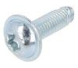 Vrut do kovu 6x12 Hlava: kulatá Torx® TX30 kalená ocel zinek