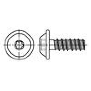 Vrut pro plasty 2,2x10 Hlava: kulatá Torx® PLUS 6IP ocel