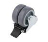 Pojezdové kolo Ø: 75mm W: 50mm H: 100mm dvoukolečkové 100kg