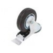 Pojezdové kolo Ø: 100mm W: 25mm H: 128mm 70kg Mat: pryž CSG