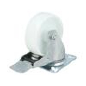 Pojezdové kolo Ø: 100mm W: 36mm H: 128mm otočné s brzdou 150kg
