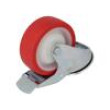 Pojezdové kolo Ø: 100mm W: 30mm H: 128mm otočné s brzdou 150kg