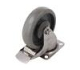 Pojezdové kolo Ø: 125mm W: 32mm H: 156mm otočné s brzdou 120kg