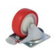 Pojezdové kolo Ø: 100mm W: 30mm H: 128mm otočné s brzdou 250kg