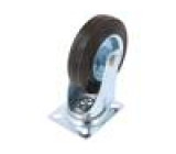 Pojezdové kolo Ø: 125mm W: 25mm H: 152mm otočné 100kg Mat: pryž