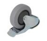 Pojezdové kolo Ø: 100mm W: 32mm H: 128mm otočné s brzdou 150kg