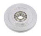 Kolečko Ø: 80mm W: 11mm 250kg Mat: litina Ømont.otv: 15mm