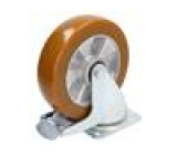 Pojezdové kolo Ø: 200mm W: 50mm H: 238mm otočné s brzdou 500kg