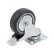 Pojezdové kolo Ø: 75mm W: 25mm H: 100mm otočné s brzdou 60kg