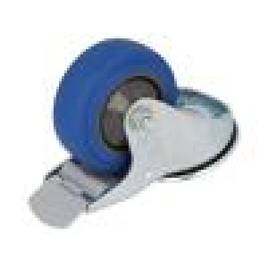 Pojezdové kolo Ø: 80mm W: 32mm H: 105mm otočné s brzdou 120kg