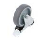 Pojezdové kolo Ø: 100mm W: 27mm H: 134mm otočné s brzdou 90kg