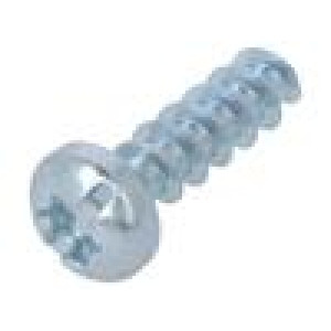 Vrut pro plasty 3x10 Hlava: válcová plochá,Torx® 0,8mm,TX10
