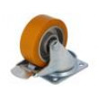 Pojezdové kolo Ø: 100mm W: 40mm H: 128mm otočné s brzdou 200kg