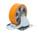 Pojezdové kolo Ø: 150mm W: 50mm H: 190mm otočné s brzdou 500kg