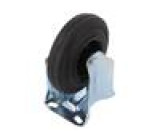 Pojezdové kolo Ø: 125mm W: 37,5mm H: 156mm pevné Dyn.zat: 1,1kN