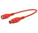 XLSK-58-10022 Test lead BNC male plug-BNC female plug Len: 1m red Z: 50Ω