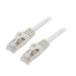 Patch cord F/UTP 6 lanko CCA PVC šedá 1m RJ45 vidlice 26AWG