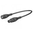 XLSK-58-20021 Test lead BNC male plug-BNC female plug Len: 2m black Z: 50Ω