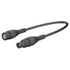 XLSK-58-20021 Test lead BNC male plug-BNC female plug Len: 2m black Z: 50Ω
