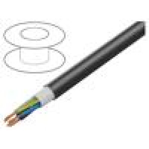 Vodič BiT 1000 Power lanko Cu 5G6mm2 PVC černá 0,6/1kV