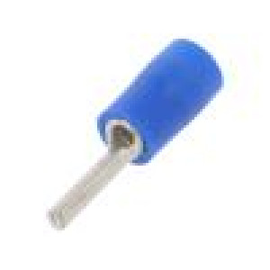 Hrot: jehlový Ø: 1,9mm 1,5÷2,5mm2 krimpovací na kabel modrá