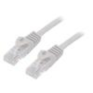 Patch cord U/UTP 6 lanko CCA PVC šedá 3m 26AWG Økab: 6,2mm