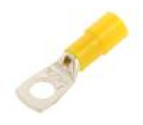 Hrot: očkový s trubičkou M10 Ø: 10,5mm 25mm2 krimpovací žlutá
