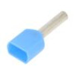 Hrot: trubičkový 0,75mm2 krimpovací na kabel pocínovaný modrá