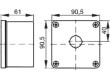Kryt pro dálkový ovladač X:90,5mm Y:61mm Z:90,5mm IP65