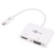 Adaptér USB 3.0 0,15m bílá Podpora: 4K,UHD 2160p bilá
