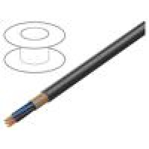 Vodič NYY kulatý drát Cu 4x16mm2 PVC černá 0,6/1kV