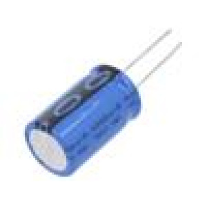 Kondenzátor: elektrolytický THT 1000uF 50VDC Ø16x25mm ±20%