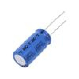 Kondenzátor: elektrolytický 1mF 35VDC Ø12,5x25mm Rozteč: 5mm