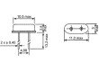 Rezonátor krystalový 3,579545MHz ±30ppm 16pF-30pF THT