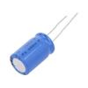 Kondenzátor: elektrolytický 100uF 100VDC Ø12,5x20mm ±20%