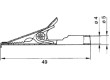 Krokosvorka 5A 60VDC - rozsah uchopení max 16mm Kontakty ocel